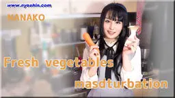 Masturbation with vegetables