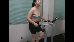 撮影 ルームランナー 躍動するお尻