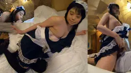 【素人・個人撮影】20歳前の可愛い子にメイド服を着せてご奉仕してもらいました。少し震えていましたが、とても言う事を聞いてくれる良い子です