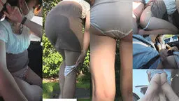 デリバリーヘルスで働く娘の友達と車でエッチ