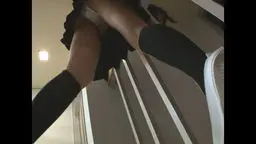 ちょいエロおやじの女子校生階段パンチラ投稿